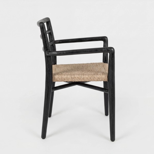 Silla ZAHARA vista lateral con reposabrazos Terrazza®