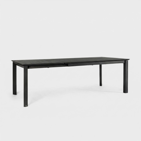 Mesa extensible NORDIC 160/240x100 cm antracita de aluminio TERRAZZA COLLECTION®