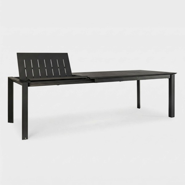 Mesa extensible NORDIC 160/240x100 cm antracita de aluminio TERRAZZA COLLECTION®