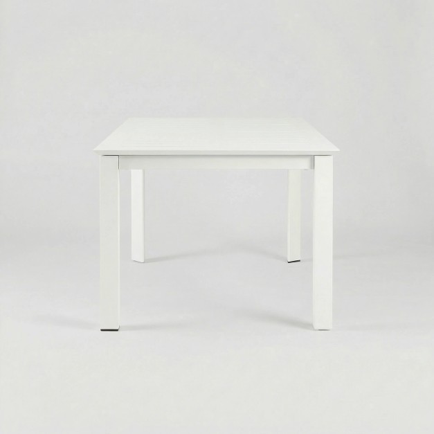 Mesa extensible NORDIC 160/240x100 cm blanca de aluminio... 2