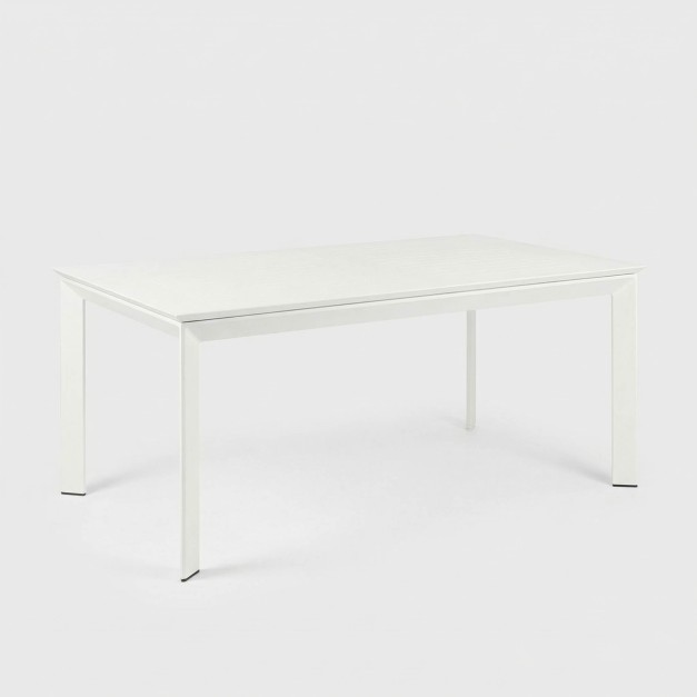 Mesa extensible NORDIC 160/220x110 cm blanca TERRAZZA...