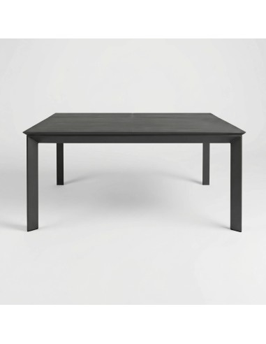 Vista general de la mesa NORDIC en color antracita en posición cerrada
