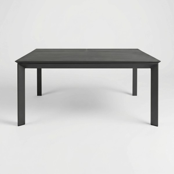 Vista general de la mesa NORDIC en color antracita en posición cerrada