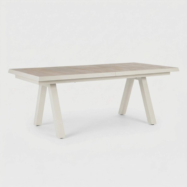 Mesa extensible ARIA 205/265x103 cm efecto madera TERRAZZA COLLECTION®