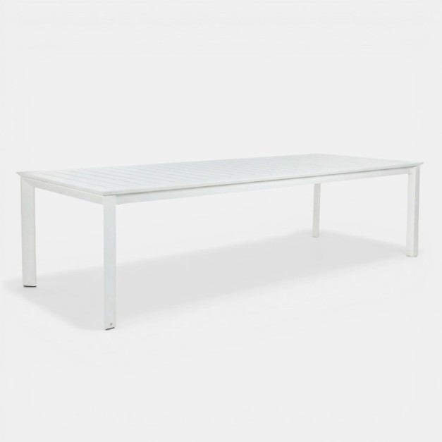 Mesa extensible NORDIC 200/300x110 cm blanca TERRAZZA...