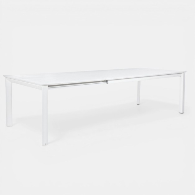 Mesa extensible NORDIC 200/300x110 cm blanca TERRAZZA... 2