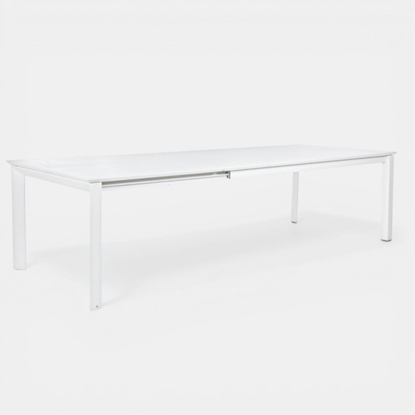 Mesa extensible NORDIC 200/300x110 cm blanca TERRAZZA COLLECTION®
