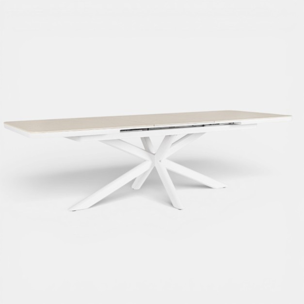 Mesa extensible PASCAL 200/260x100 cm blanca TERRAZZA...