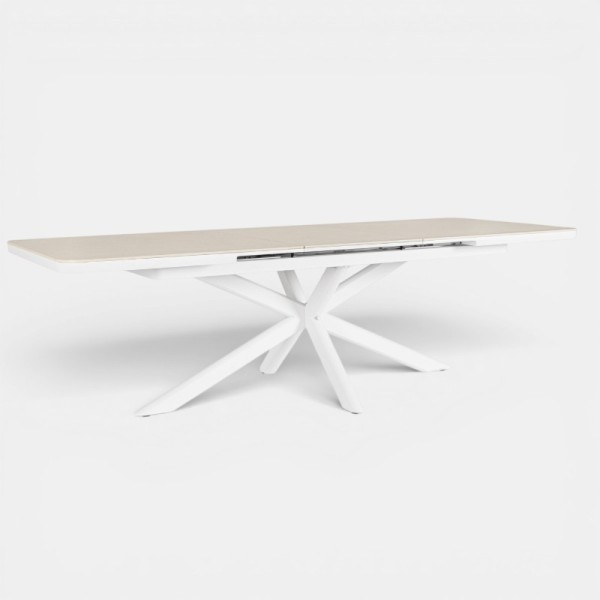 Mesa extensible PASCAL 200/260x100 cm blanca TERRAZZA COLLECTION®