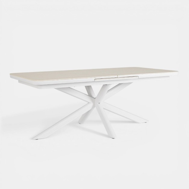 Mesa extensible PASCAL 200/260x100 cm blanca TERRAZZA... 2