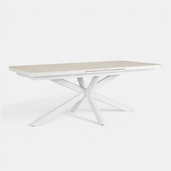 Mesa extensible PASCAL 200/260x100 cm blanca TERRAZZA COLLECTION®