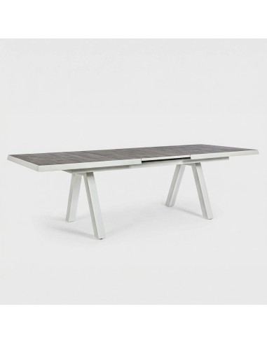 Vista con extensión abierta de la mesa ARIA TERRAZZA COLLECTION®