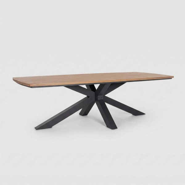 Mesa TIMBER antracita efecto madera vista general completa