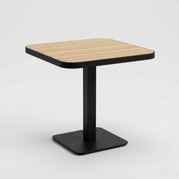 Mesa NOMA antracita efecto madera vista general completa 2