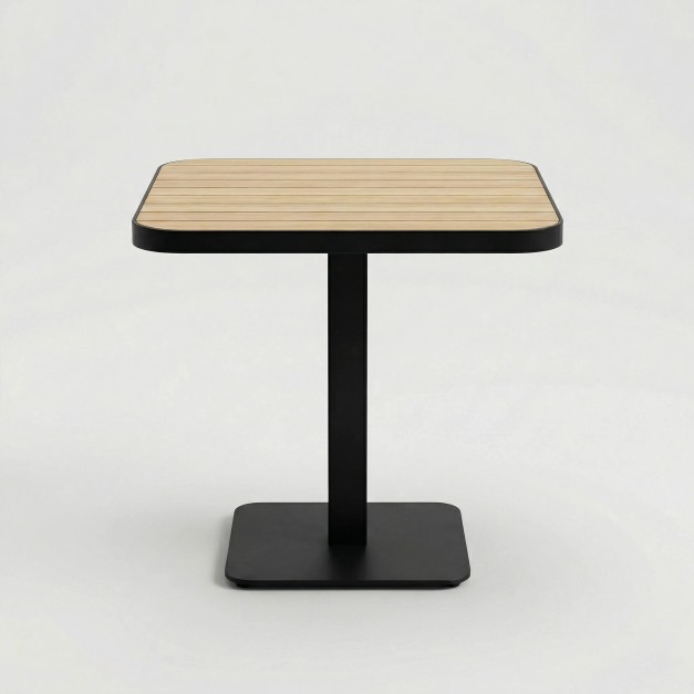 Mesa NOMA antracita efecto madera vista general completa