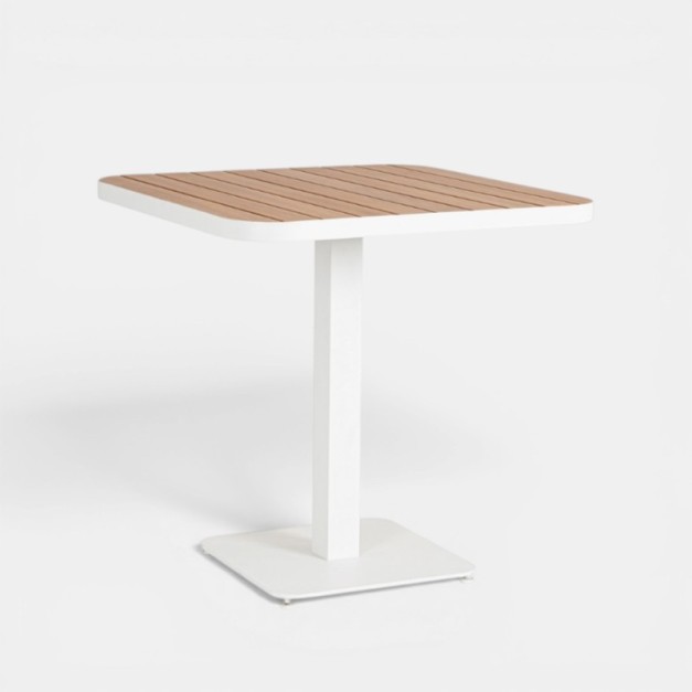 Mesa Noma Vista frontal con base central y diseño compacto 2