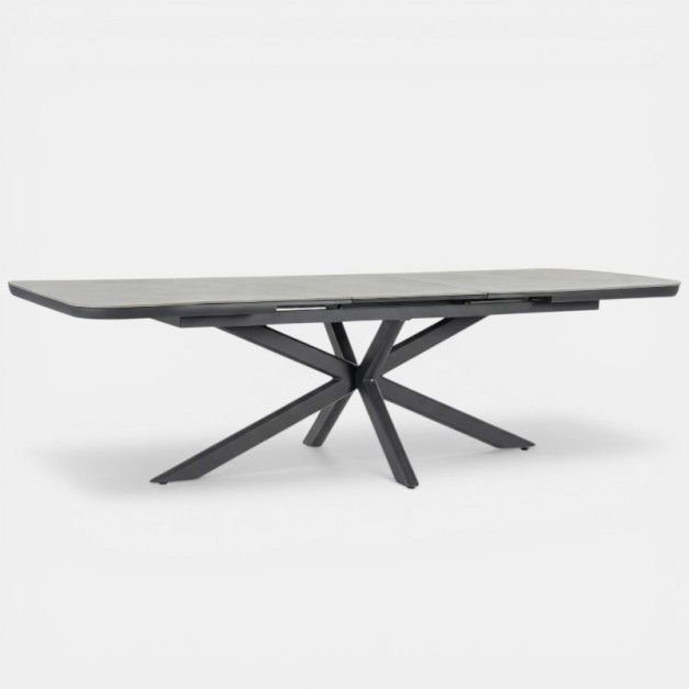 Mesa STONEA antracita efecto piedra vista general completa