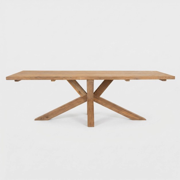 Mesa NATURA STONE madera natural vista general completa