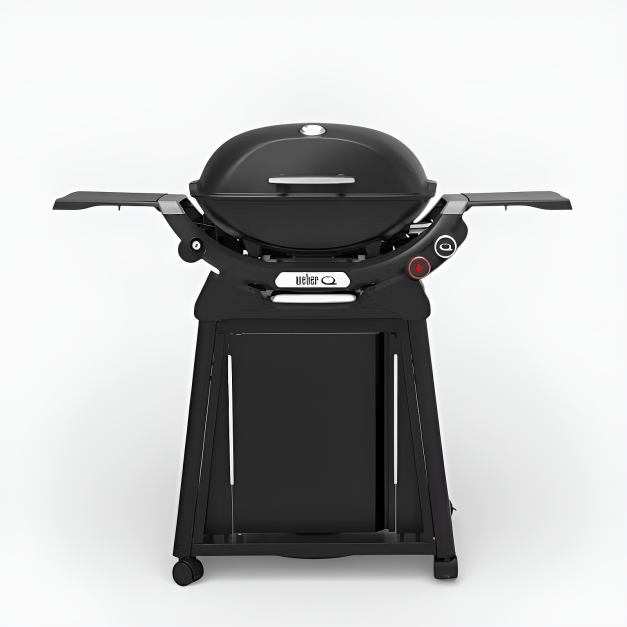 Barbacoa de gas Weber Q2800N+ con carro Premium y tapa para jardín y terraza