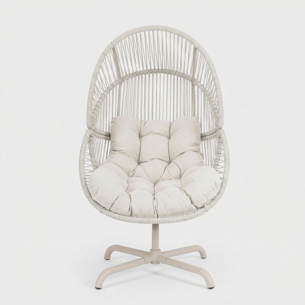 Sillón Nido Giratorio AURA – TERRAZZA COLLECTION® vista frontal