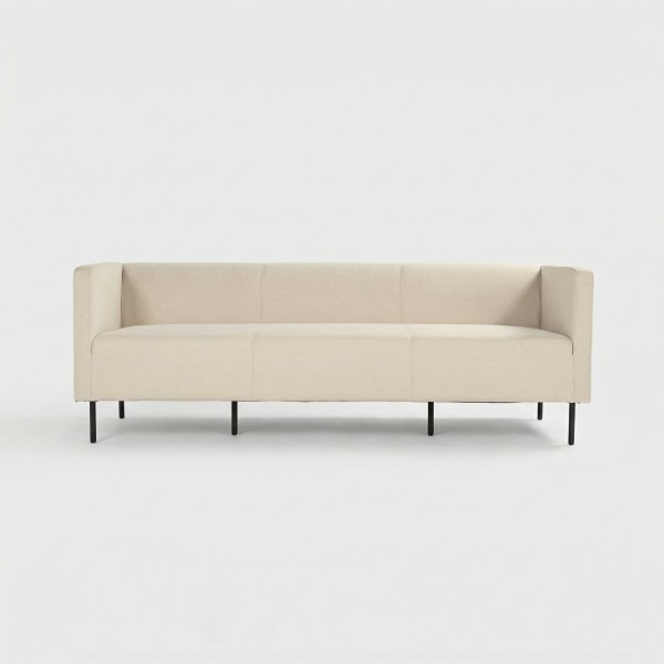 Sofá ALBA tapizado tela beig Hartman® vista frontal