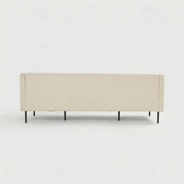 Sofá ALBA tapizado tela beig Hartman® vista frontal 2