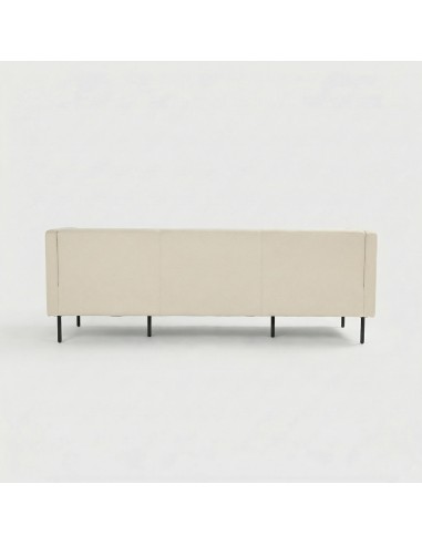 Sofá ALBA tapizado tela beig Hartman® vista trasera