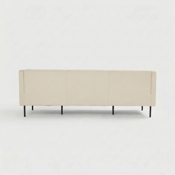 Sofá ALBA tapizado tela beig Hartman® vista trasera