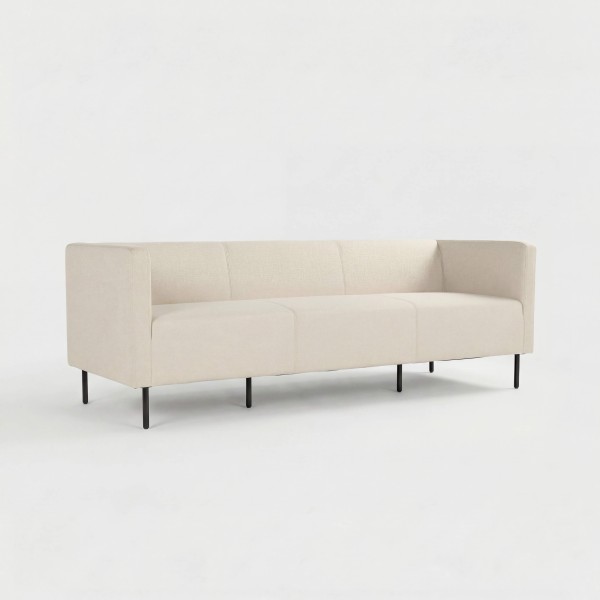 Sofá ALBA tapizado tela beig Hartman® vista oblicuo