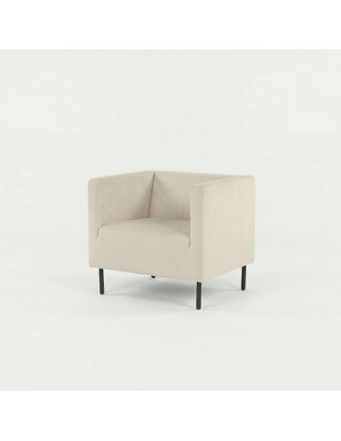 Sillón ALBA tapizado en tela beige  Hartman® vista lateral