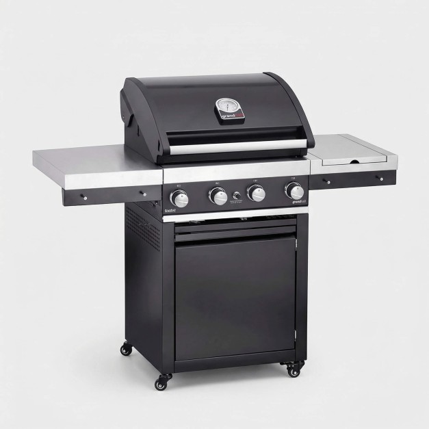 Premium G4 Trolley 30 Mb Barbacoa de gas Grandhall® vista frontal 2