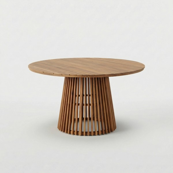 Mesa BATUR madera acacia TERRAZZA COLLECTION® vista frontal