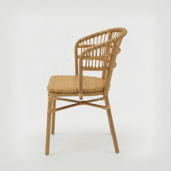 Silla ZENNA de exterior Essentials Garden® vista lateral