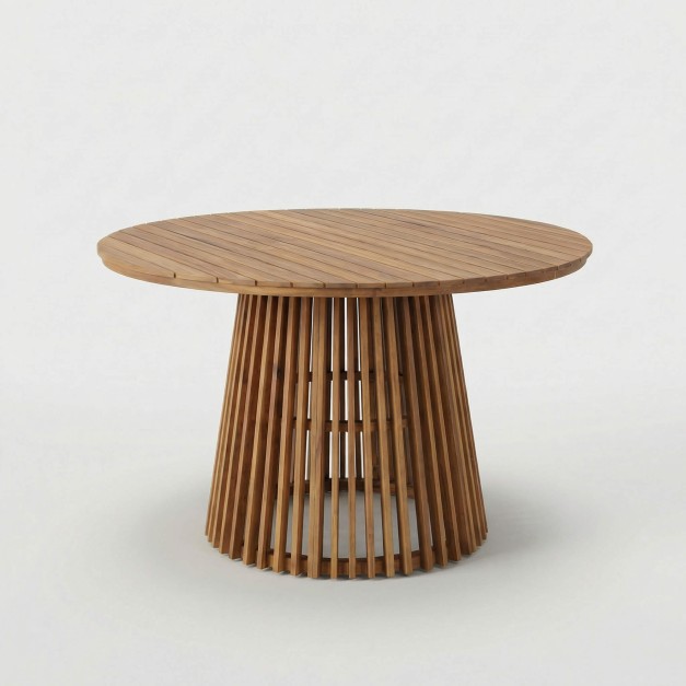 Mesa BATUR madera acacia TERRAZZA COLLECTION® vista frontal 2