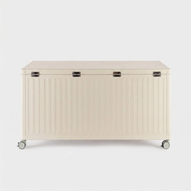 Baúl para cojines COS "S" aluminio TERRAZZA COLLECTION® vista frontal 2