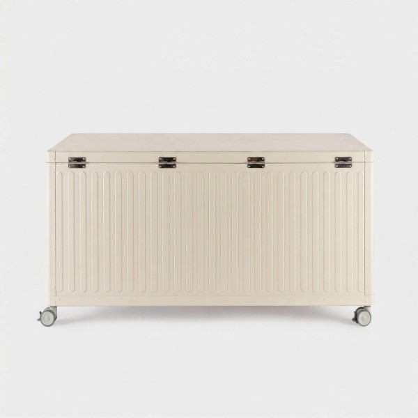 Baúl para cojines COS "S" aluminio TERRAZZA COLLECTION® vista trasera