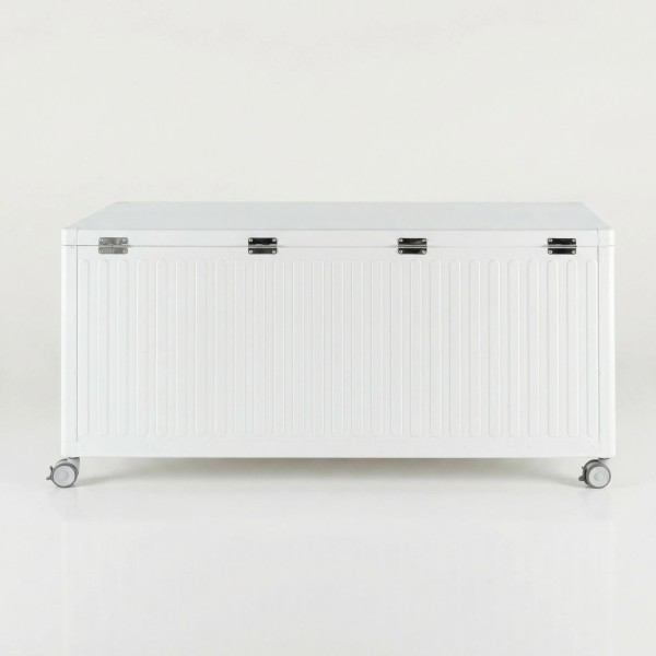 Baúl de exterior COS de aluminio con ruedas "S" color blanco TERRAZA COLLECTION®
