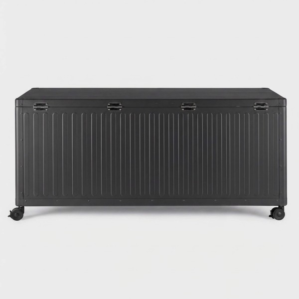 Baúl de exterior COS de aluminio con ruedas "L" color antracita TERRAZA COLLECTION®