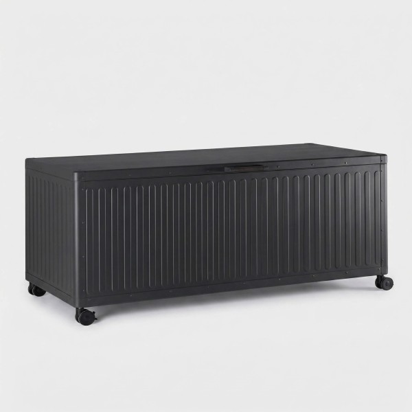 Baúl de exterior COS L de aluminio TERRAZA COLLECTION® vista lateral