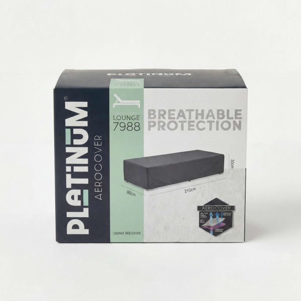 Funda de muebles de jardín 210x90x30 cm Tamaño L Platinum® AeroCover