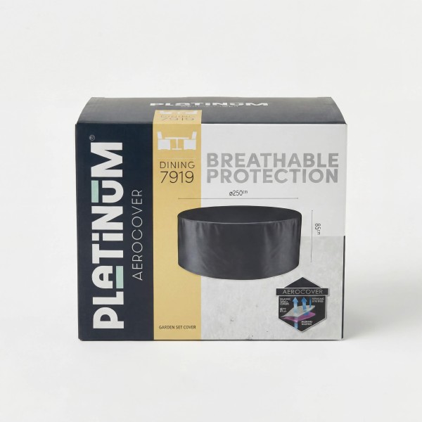 Funda de muebles de jardín redonda Ø250x85 cm Platinum® AeroCover