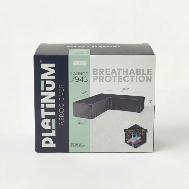Funda para conjunto lounge en "L" 300x300x70 cm Platinum®...