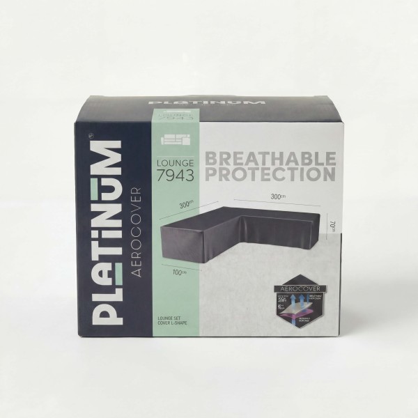 Funda para conjunto lounge en "L" 300x300x70 cm Platinum® AeroCover