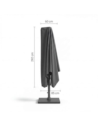Funda para parasol excéntrico 292x60/65 cm Platinum® AeroCover medidas