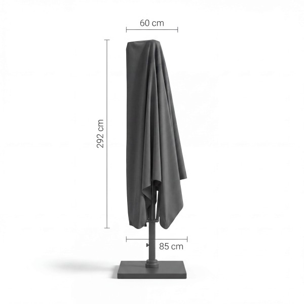 Funda para parasol excéntrico 292x60/65 cm Platinum® AeroCover medidas