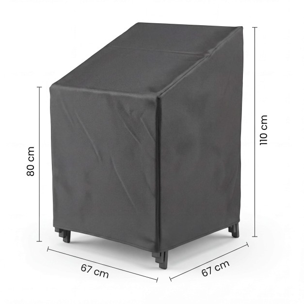 Funda para sillas apiladas Platinum® AeroCover 7962 colocada 2