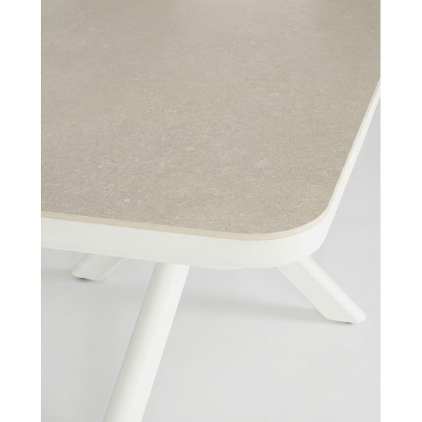 Mesa extensible NOVA 200/260x100 cm para exterior color blanco TERRAZZA COLLECTION®