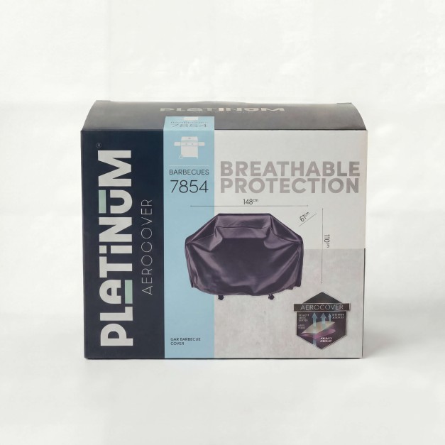 Funda para barbacoa de gas 148x61x110 cm Platinum® AeroCover vista frontal