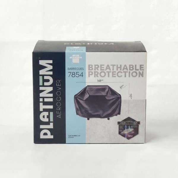 Funda para barbacoa de gas 148x61x110 cm Platinum® AeroCover vista frontal