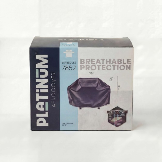 Funda para barbacoa de gas 135x52x101 cm Platinum® AeroCover vista frontal